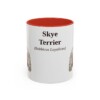 11oz Skye Terrier Latin Mug, Red, front view