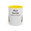 11oz Skye Terrier Latin Mug, Yellow, front view