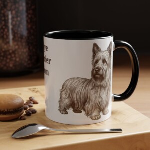 11oz-skye-terrier-mug-mom-black 11oz Skye Terrier Dog Mom Mug, Black, lifestyle photo