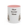 11oz Skye Terrier Dog Mom Mug, Pink, front view