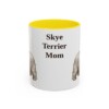 11oz Skye Terrier Dog Mom Mug, Yellow, front view