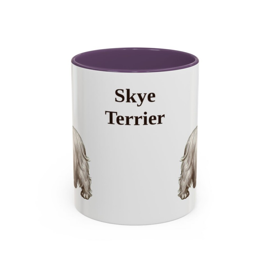 11oz-skye-terrier-mug-purple 11oz Skye Terrier Mug, Purple, front view