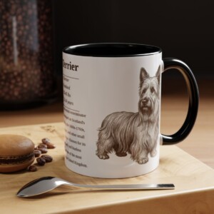 11oz-skye-terrier-mug-writeup-black 11oz Skye Terrier Mug, Black, lifestyle photo