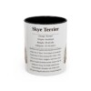 11oz Skye Terrier Mug, Black, front view
