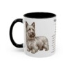11oz Skye Terrier Mug, Black, left side view
