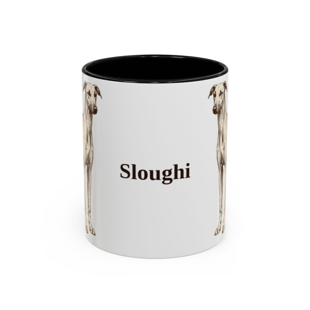 11oz Sloughi Mug, Black, front view