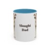 11oz-sloughi-mug-dad-light-blue 11oz Sloughi Dog Dad Mug, Light Blue, front view