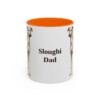 11oz-sloughi-mug-dad-orange 11oz Sloughi Dog Dad Mug, Orange, front view