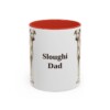 11oz-sloughi-mug-dad-red 11oz Sloughi Dog Dad Mug, Red, front view