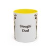 11oz-sloughi-mug-dad-yellow 11oz Sloughi Dog Dad Mug, Yellow, front view