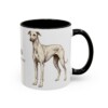 11oz Sloughi Latin Mug, Black, right side view