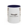 11oz Sloughi Latin Mug, Navy, front view