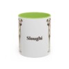 11oz Sloughi Mug, Light Green, front view