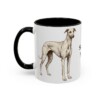 11oz Sloughi Dog Mom Mug, Black, left side view