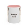11oz Sloughi Dog Mom Mug, Pink, front view