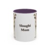 11oz Sloughi Dog Mom Mug, Purple, front view