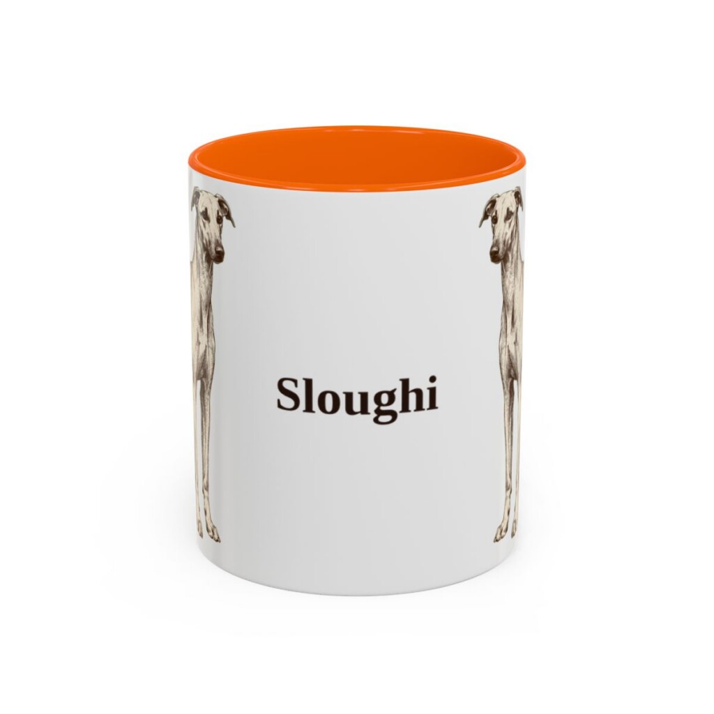 11oz Sloughi Mug, Orange, front view
