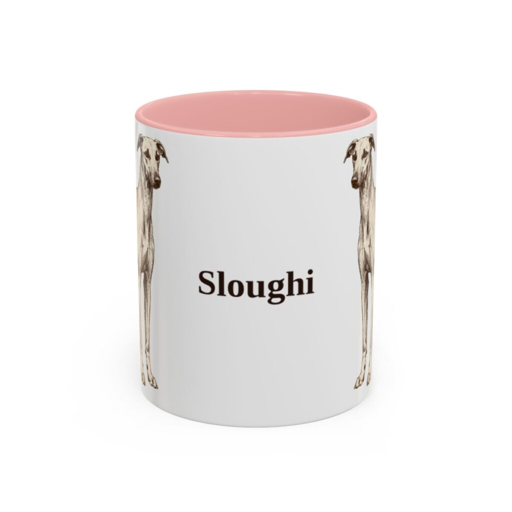 11oz Sloughi Mug, Pink, front view