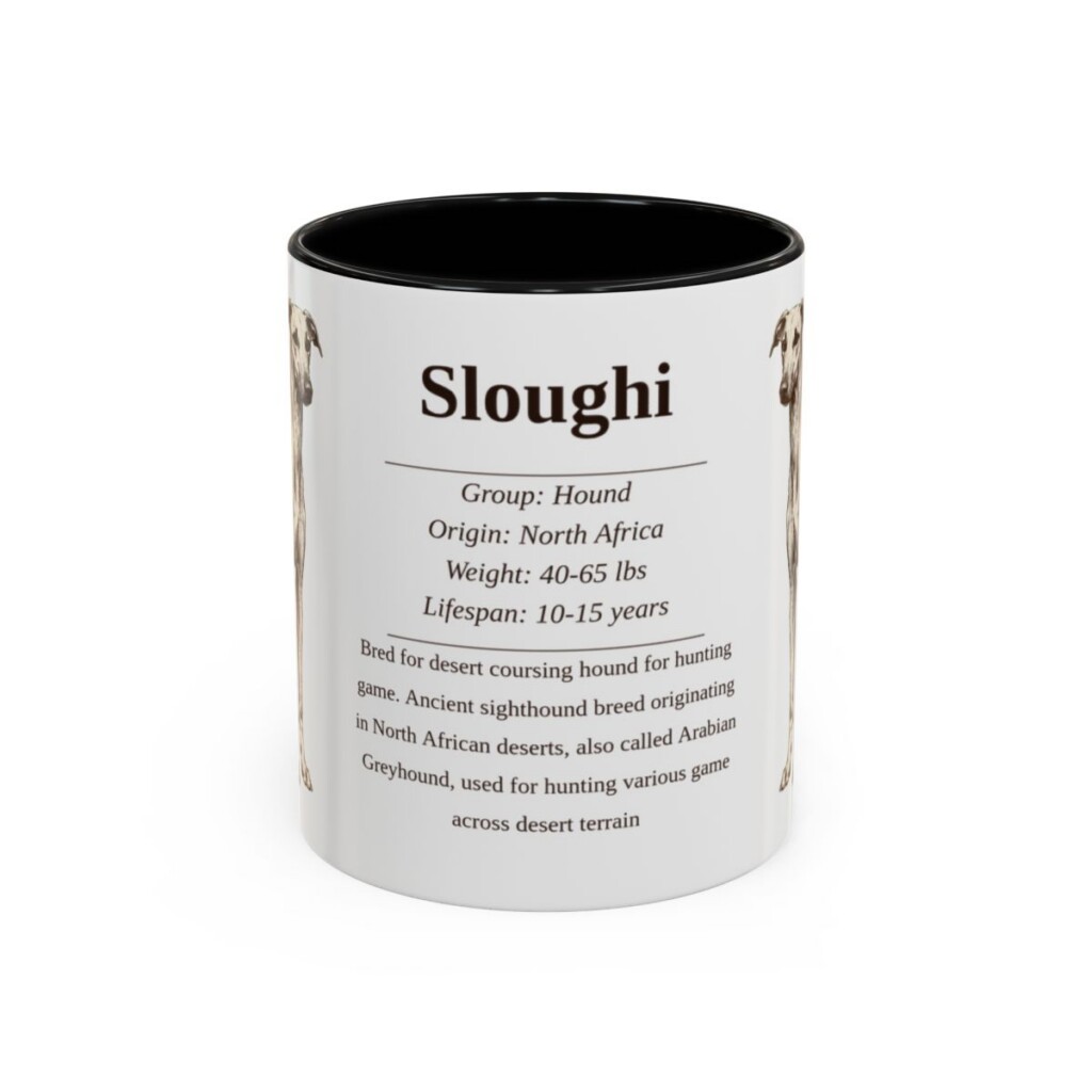 11oz Sloughi Mug, Black, front view