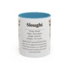 11oz Sloughi Mug, Light Blue, front view