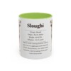 11oz Sloughi Mug, Light Green, front view