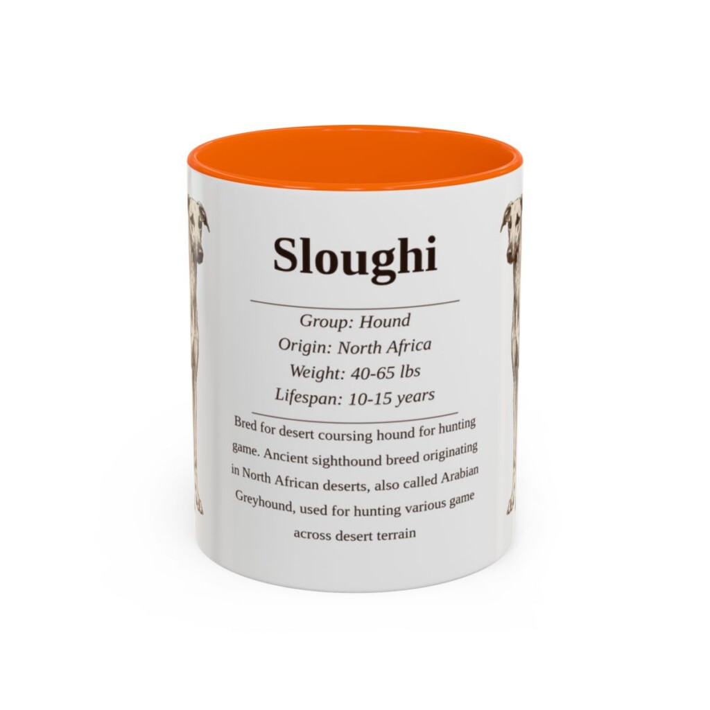 11oz Sloughi Mug, Orange, front view