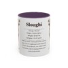 11oz Sloughi Mug, Purple, front view