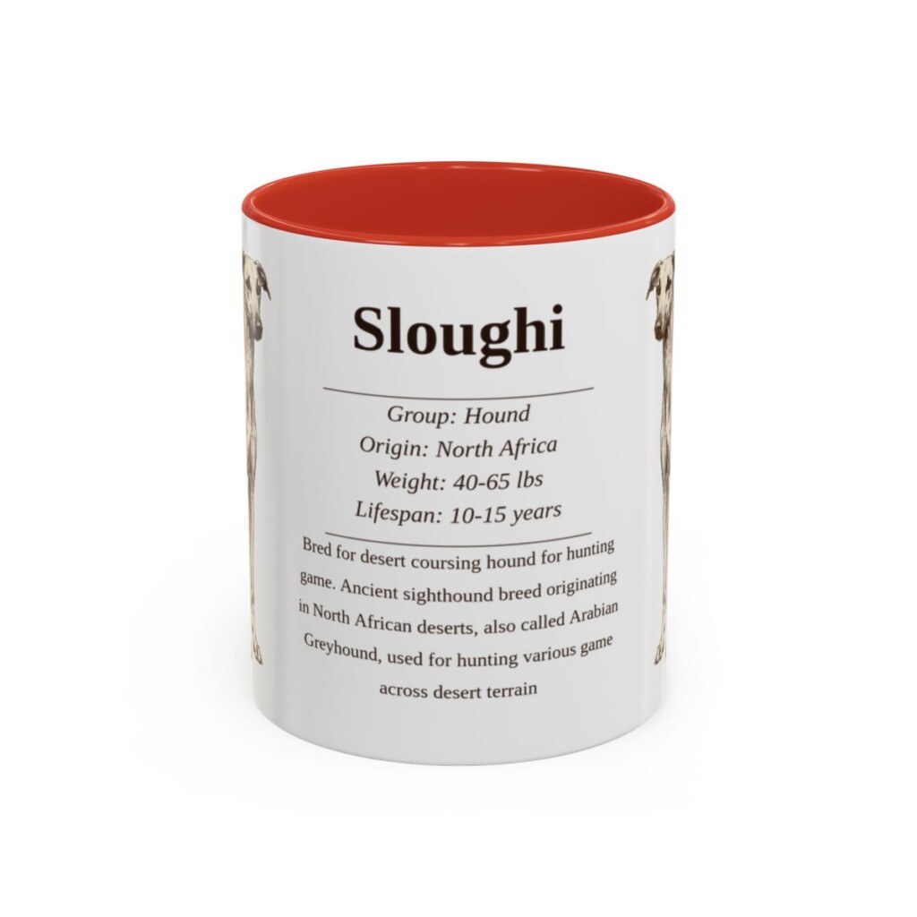 11oz Sloughi Mug, Red, front view