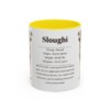 11oz Sloughi Mug, Yellow, front view