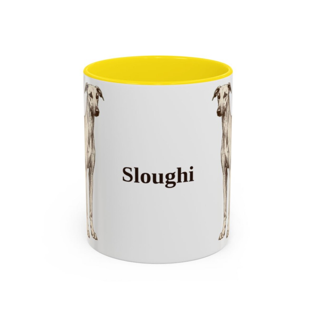 11oz Sloughi Mug, Yellow, front view