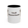 11oz Small Munsterlander Mug, Black, front view