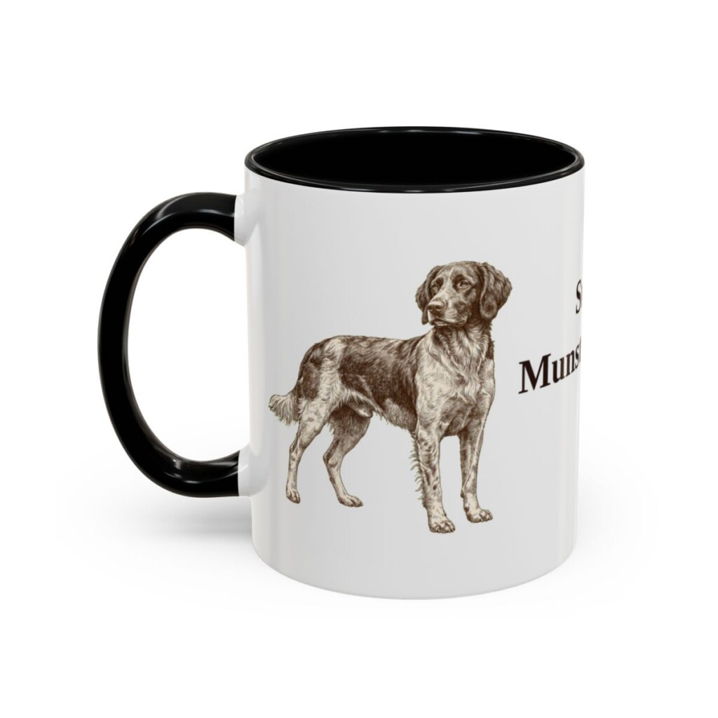 11oz Small Munsterlander Mug, Black, left side view