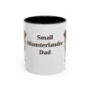 11oz Small Munsterlander Dog Dad Mug, Black, front view