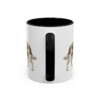 11oz Funny Small Munsterlander Mug, Black, back view