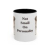 11oz Funny Small Munsterlander Mug, Black, front view