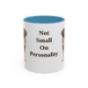 11oz Funny Small Munsterlander Mug, Light Blue, front view