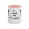 11oz Funny Small Munsterlander Mug, Pink, front view