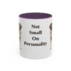 11oz Funny Small Munsterlander Mug, Purple, front view