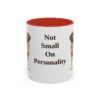 11oz Funny Small Munsterlander Mug, Red, front view
