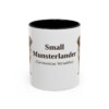 11oz Small Munsterlander Latin Mug, Black, front view
