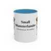 11oz Small Munsterlander Latin Mug, Light Blue, front view