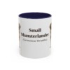 11oz Small Munsterlander Latin Mug, Navy, front view