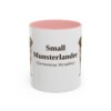 11oz Small Munsterlander Latin Mug, Pink, front view