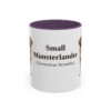11oz Small Munsterlander Latin Mug, Purple, front view
