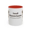 11oz Small Munsterlander Latin Mug, Red, front view