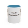 11oz Small Munsterlander Mug, Light Blue, front view