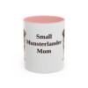 11oz Small Munsterlander Dog Mom Mug, Pink, front view