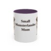 11oz Small Munsterlander Dog Mom Mug, Purple, front view