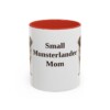 11oz Small Munsterlander Dog Mom Mug, Red, front view