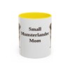 11oz Small Munsterlander Dog Mom Mug, Yellow, front view